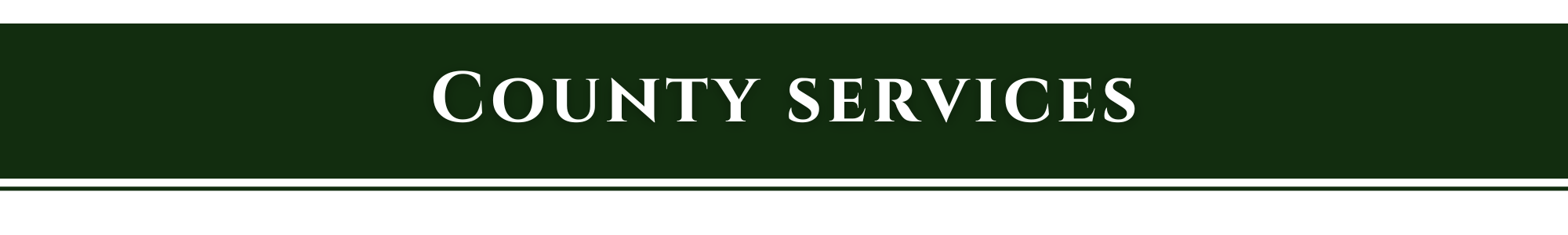 county services
